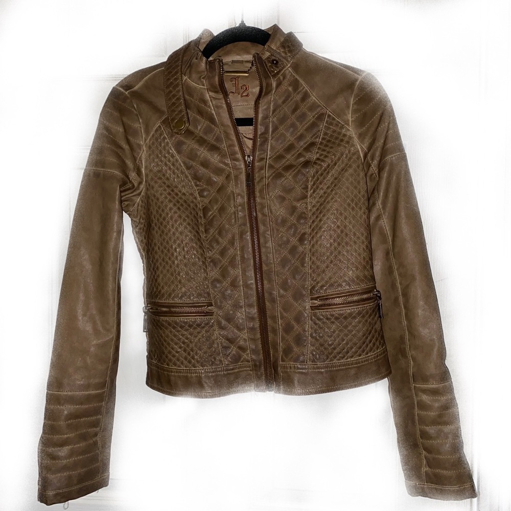 J2 by JOU JOU VEGAN LEATHER MOTO JACKET •*
